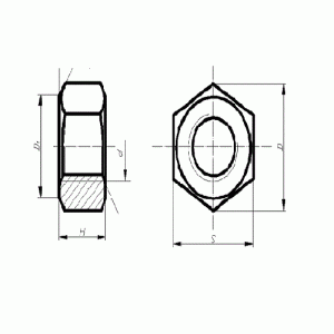 DIN 6330 Гайки высокие 