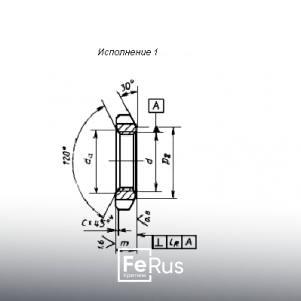 Гайка круглая чертеж